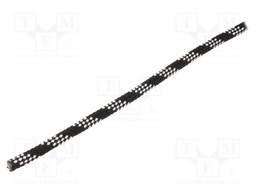 Rope; polypropylene; Ørope: 8mm; L: 100m; with a core; black