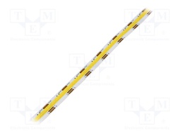 COB LED tape; white warm/cold white; LED/m: 608; 10mm; white PCB