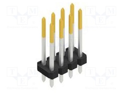 Connector: pin strips; pin header; male; PIN: 8; 2.54mm; THT; 2x4