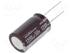 Capacitor: electrolytic; low impedance; THT; 1200uF; 50VDC; ±20%