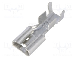 Terminal: flat; 6.3mm; 0.8mm; female; 2.5÷4mm2; crimped; for cable