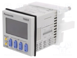 Timer; Range: 0,001s÷999,9h; SPDT; 24VAC; socket,on panel; 45x45mm