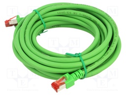 Patch cord; S/FTP; 6; stranded; Cu; LSZH; grey; 10m; 27AWG