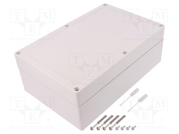 Enclosure: multipurpose; X: 162mm; Y: 252mm; Z: 90mm; TG PC; grey