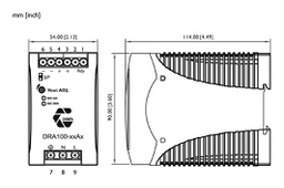 Power supply: switching; for DIN rail; 100W; 48VDC; 2.1A; IP20