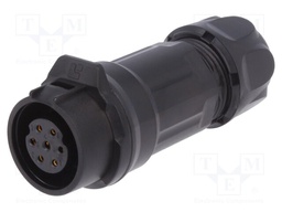 Plug; Connector: circular; size 16; 02; female; PIN: 7; for latch