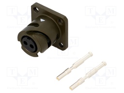 Connector: circular; VG95234; socket; female; PIN: 2; with contacts
