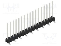 Connector: pin strips; pin header; male; PIN: 17; 2.54mm; SMT; 1x17