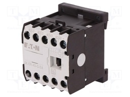 Contactor: 4-pole; NO x4; 24VDC; 6A; DIN,on panel; DILER; -25÷50°C