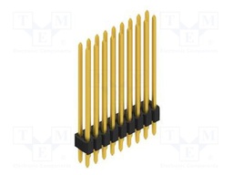 Connector: pin strips; pin header; male; PIN: 18; 1.27mm; THT; 2x9