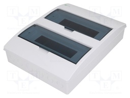 Enclosure: for modular components; IP40; white; No.of mod: 24