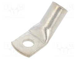 Tip: ring tube; M8; 50mm2; crimped; for cable; angled 45°; tinned