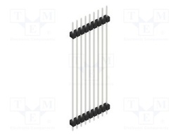 Connector: pin strips; pin header; male; PIN: 9; 2.54mm; THT; 1x9