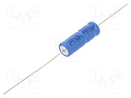 Capacitor: electrolytic; THT; 100uF; 63VDC; Ø10x30mm; ±20%; 8000h