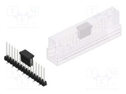 Connector: pin strips; pin header; male; PIN: 15; 2.54mm; SMT; 1x15