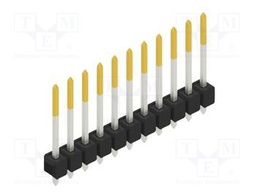 Connector: pin strips; pin header; male; PIN: 11; 2.54mm; THT; 1x11