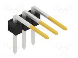 Connector: pin strips; pin header; male; PIN: 3; 2.54mm; THT; 1x3