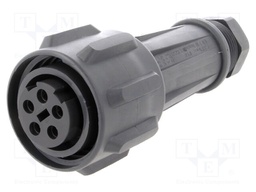 Connector: circular; plug; female; PIN: 5; EXPlora; Contacts: brass
