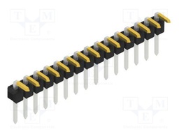 Connector: pin strips; pin header; male; PIN: 15; 2.54mm; THT; 1x15