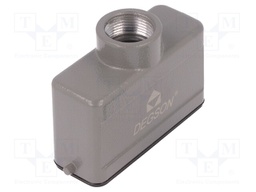 Enclosure: for HDC connectors; size D16A; for cable; for latch