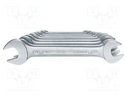 Wrench-set; spanner; tool steel; 10pcs.