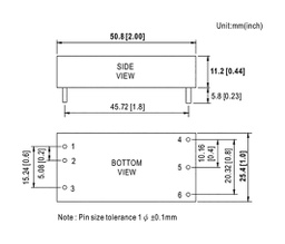 Converter: DC/DC; 30W; Uin: 18÷75V; Uout: 15VDC; Iout: 0÷2A; 380kHz