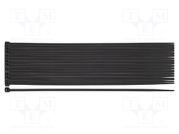 Cable tie; L: 200mm; W: 2.5mm; black; 100pcs; EXTREME
