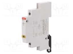 LED indicator; 115÷250VAC; Mounting: DIN; 9mm; Colour: yellow
