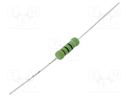 Resistor: wire-wound; ceramic; THT; 47Ω; 1W; ±10%; Ø5.5x16.5mm