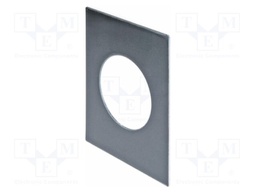 Description label; OptoHiT; black; 48x60mm; aluminium