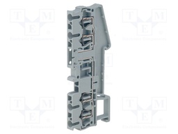 Splice terminal: rail; 0.08÷4mm2; ways: 1; grey; Width: 5.2mm; TS35