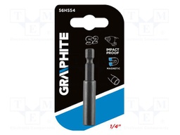 Holders for screwdriver bits; 1/4"; Overall len: 60mm; impact