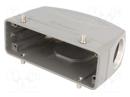 Enclosure: for HDC connectors; size 24B; for cable; high; angled