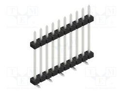Connector: pin strips; pin header; male; PIN: 10; 2mm; SMT; 1x10
