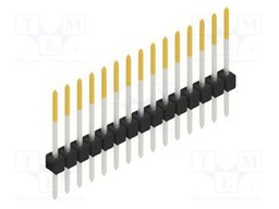 Connector: pin strips; pin header; male; PIN: 15; 2.54mm; THT; 1x15