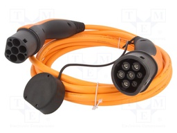 Cable: eMobility; 440V; 11kW; Type 2,both sides; IP55; 5m; 20A