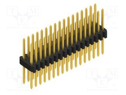 Connector: pin strips; pin header; male; PIN: 34; 1.27mm; THT; 2x17
