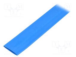 Heat shrink sleeve; flexible; 2: 1; 19mm; L: 10m; blue; polyolefine