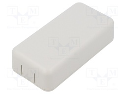 Enclosure: multipurpose; X: 40mm; Y: 80mm; Z: 20mm; ABS; grey