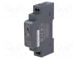 Power supply: DC/DC; 15W; 5VDC; 3A; 18÷75VDC; Mounting: DIN; 68g