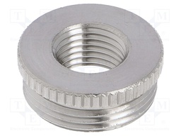 Reduction of threads for glands; Int.thread: PG7; brass; nickel