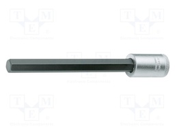Socket; hex key,socket spanner; 4mm; 3/8"; Chrom-vanadium steel