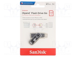 Pendrive; USB 3.0; 128GB; Apple Lightning plug,USB A; iXpand
