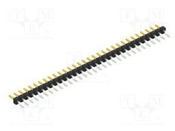 Connector: pin strips; pin header; male; PIN: 31; 2.54mm; SMT; 1x31
