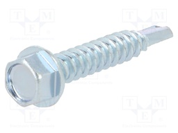 Screw; for metal; 5,5x32; Head: hexagonal; hardened steel; zinc