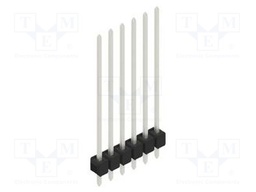 Connector: pin strips; pin header; male; PIN: 6; 2.54mm; THT; 1x6