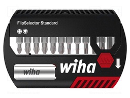 Screwdriver bits; Pcs: 13; Package: plastic case; 25mm