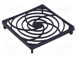 Guard; 80x80mm; Mat: plastic; Mounting: snap fastener; A: 80mm