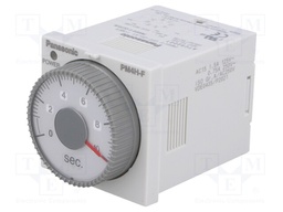 Timer; 0,04s÷10s; DPDT; 250VAC/3A; 24VDC; socket,on panel; PIN: 8