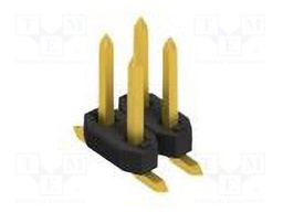 Connector: pin strips; pin header; male; PIN: 4; 2mm; SMT; 2x2; 100V